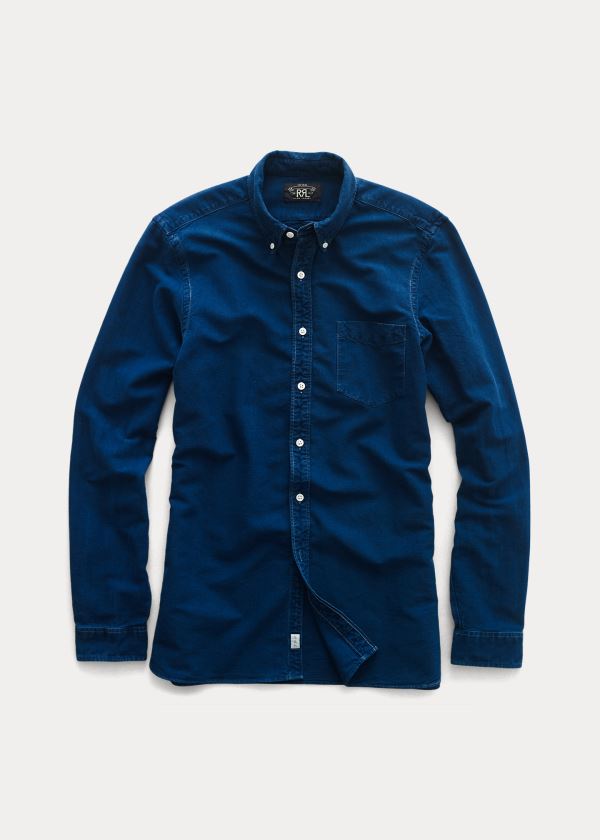 Ralph Lauren Cotton Oxford Skjorte Herre Danmark (ONUXV0437)